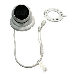 Security Surveillance Dome Camera with‎ Mounting Bracket White CCTV System
